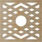 Ekena Millwork Chevron Wood Fretwork Pierced Ceiling Medallion, Hickory, 36"OD x 9 3/8"ID x 1/4"T CMWP36X36X0250CHHI - alternate 3